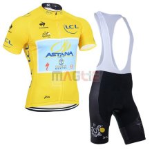 Maglia Tour de France Astana manica corta 2014 giallo