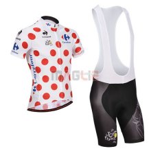 Maglia Tour de France manica corta 2014 bianco e rosso