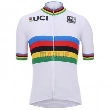 Maglia UCI Manica Corta 2020 Bianco Multicolore(1)