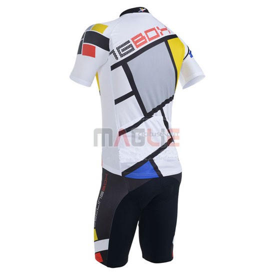 Maglia CyclingBox manica corta 2014 nero e bianco