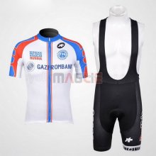 Maglia Assos manica corta 2012 bianco e celeste