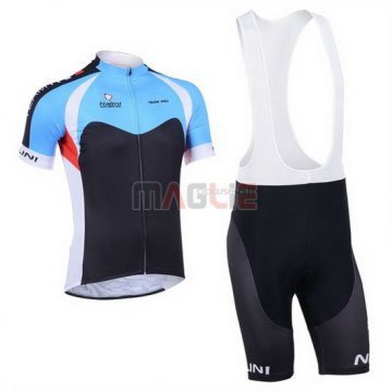 Maglia Nalini manica corta 2013 nero e celeste