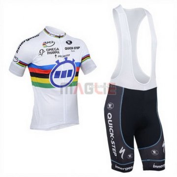 Maglia Quick Step manica corta 2013 bianco