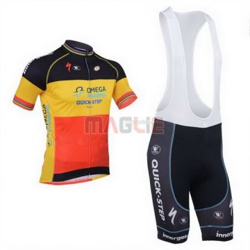 Maglia Quick Step manica corta 2013 giallo e nero