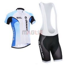 Maglia Giant manica corta 2014 bianco e celeste