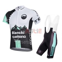 Maglia Bianchi manica corta 2015 nero e bianco