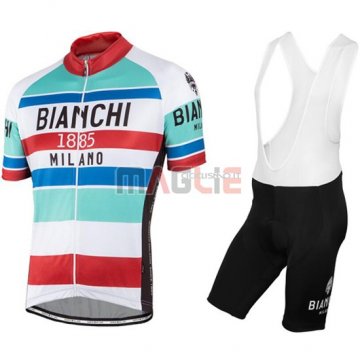 Maglia Bianchi manica corta 2016 rosso e bianco