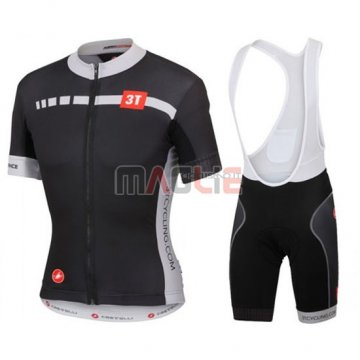 Maglia Castelli manica corta 2016 bianco e nero