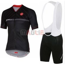 Maglia Castelli manica corta 2016 grigio e nero