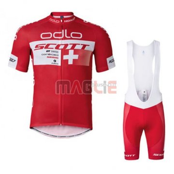 Maglia Scott manica corta 2016 bianco e rosso