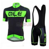 Maglia ALE manica corta 2016 verde e nero