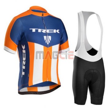 Maglia Trek manica corta 2016 blu e arancione