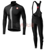 Maglia Castelli TRAS Manica Lunga 2019 Nero Argentato