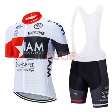 Maglia IAM Manica Corta 2019 Bianco Rosso Nero