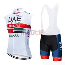 Gilet Antivento UAE 2019 Bianco Bianco Rosso