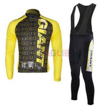 Maglia Giant manica lunga 2010 nero e giallo