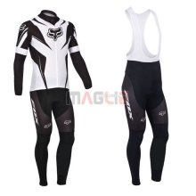 Maglia Fox manica lunga 2013 bianco e nero