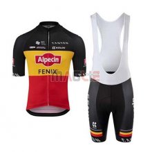 Maglia Alpecin Fenix Manica Corta 2020 Nero Giallo Rosso