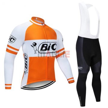 Maglia Bic Manica Lunga 2019 Bianco Arancione