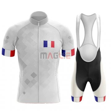 Maglia Campione Francia Manica Corta 2020 Bianco