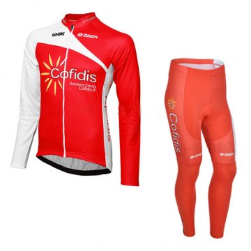 Maglia Cofidis Manica Lunga 2013 rosso