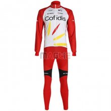 Maglia Cofidis Manica Lunga 2020 Rosso