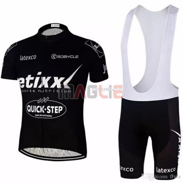 Maglia Etixx Quick Step Manica Corta 2018 Nero