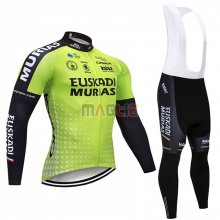 Maglia Euskadi Murias Manica Lunga 2018 Verde e Nero