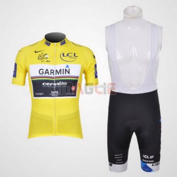 Maglia Garmin manica corta 2011 giallo