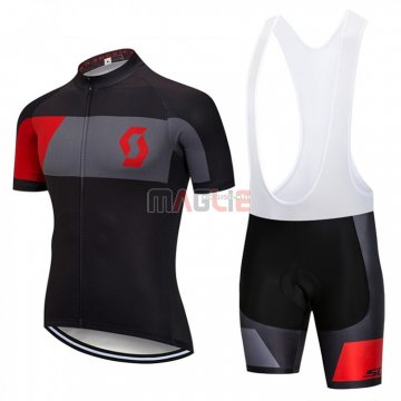 Maglia Scott Manica Corta 2018 Nero e Rosso