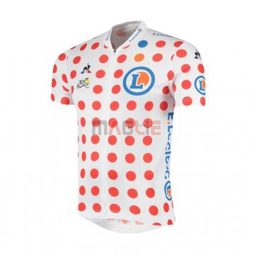 Maglia Tour de France Manica Corta 2019 Bianco Rosso(3)