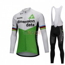 Maglia UCI Mondo Campione Dimension Date Manica Lunga 2018 Verde