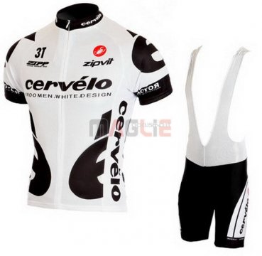 Maglia Cervelo manica corta 2009 nero e bianco