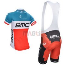 Maglia BMC manica corta 2014 rosso e bianco