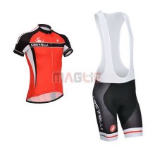 Maglia Castelli manica corta 2014 rosso e nero