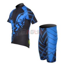 Maglia CyclingBox manica corta 2014 nero e blu