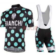 Maglia Bianchi manica corta 2016 verde e nero