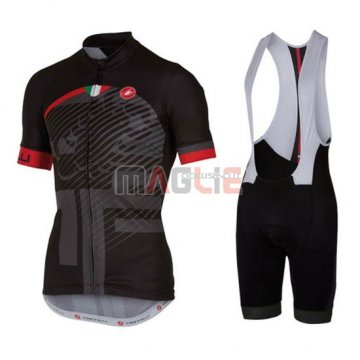 Maglia Castelli manica corta 2016 rosso nero