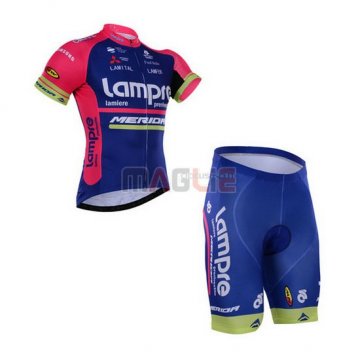 Maglia Lampre manica corta 2016 rosa e blu