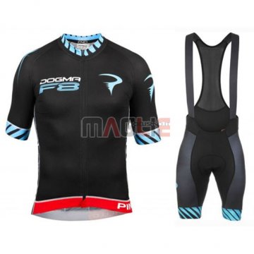 Maglia Pinarello manica corta 2016 nero e blu