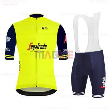 Maglia Segafredo Zanetti Manica Corta 2020 Giallo Azul