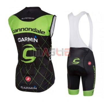 Gilet antivento Canonodale 2016 nero e verde