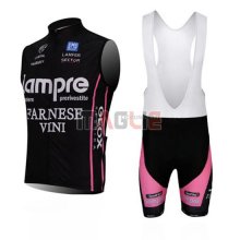 Gilet antivento Lampre 2014 nero e fuxia