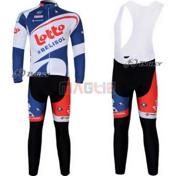 Maglia Lotto manica lunga 2012 bianco e blu