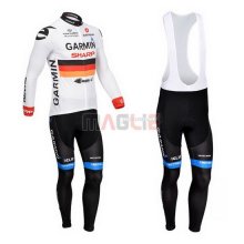 Maglia Garmin manica lunga 2013 bianco