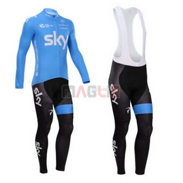 Maglia Sky manica lunga 2014 celeste