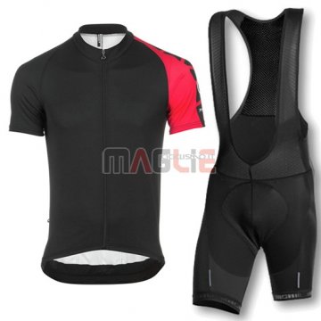 Maglia Assos manica corta nero e rosso 2016