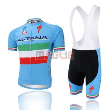 Maglia Astana manica corta 2016 celeste