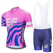 Maglia EF Education First-Drapac Manica Corta 2020 Rosa Blu