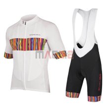 Maglia Endura Graphics Pinstripe Manica Corta 2018 Bianco